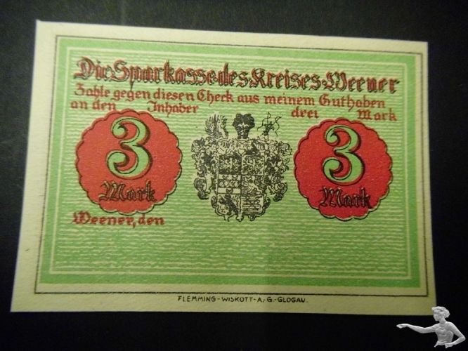 3 Mark Deutsches Reich o.J. Weener